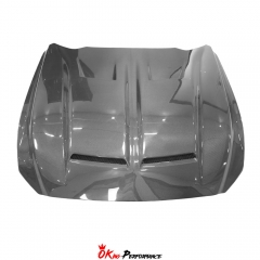 Super Snake Style Carbon Fiber Hood For Ford Mustang Gen6 S550.1 2015-2017