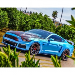 Supercharged Style Carbon Fiber Cowl Hood For Ford Mustang Gen6 S550.1 2015-2017