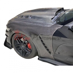 GT350 Style Carbon Fiber Front Fenders For Ford Mustang Gen6 S550.1 2015-2017