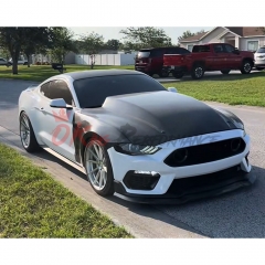 Supercharged Style Carbon Fiber Cowl Hood For Ford Mustang Gen6 S550.2 2018-2023