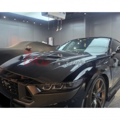 GTD Style Carbon Fiber Hood For Ford Mustang 2024-On