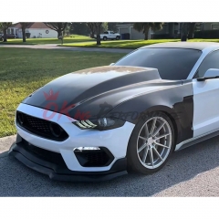 Supercharged Style Carbon Fiber Cowl Hood For Ford Mustang Gen6 S550.2 2018-2023