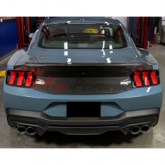 High Kick SA Style Carbon Fiber Rear Spoiler Trunk Base Lid For Ford Mustang Gen7 S650 2024-On