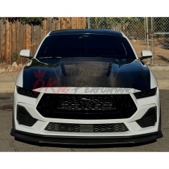GT500 Style Carbon Fiber Hood For Ford Mustang Gen7 S650 2024-On