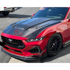 Shelby Style Carbon Fiber Hood For Ford Mustang Gen7 S650 2024-On