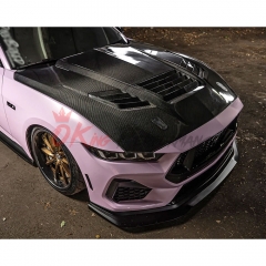 Shelby Style Carbon Fiber Hood For Ford Mustang Gen7 S650 2024-On