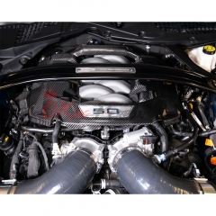 5.0L V8 Dry Carbon Fiber Engine Cover For Ford Mustang Gen7 S650 2024-On