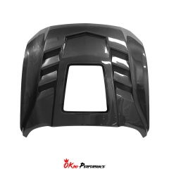 Transparent Style Carbon Fiber Hood For Ford Mustang Gen7 S650 2024-On