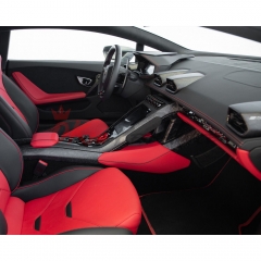 Dry Carbon Fiber Interiors Kits Left & Right Console ArmRest Side Strips Panel (Replacement) For Lamborghini Huracan LP610 & LP580 & EVO & Tecnica 2014-2025