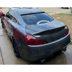 Wing Style Carbon Fiber Rear Trunk Boot Lid For INFINITI G37 Coupe 2008-2015