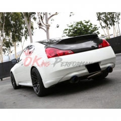 HighKick Style Carbon Fiber Rear Trunk Boot Lid For INFINITI G37 Coupe 2008-2015