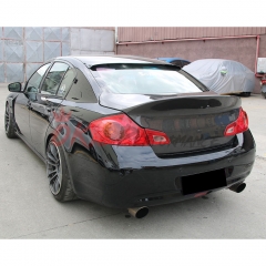 Duck Tail Style Carbon Fiber Rear Trunk Boot Lid For INFINITI G37 Sedan 2008-2015