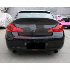 Duck Tail Style Carbon Fiber Rear Trunk Boot Lid For INFINITI G37 Sedan 2008-2015