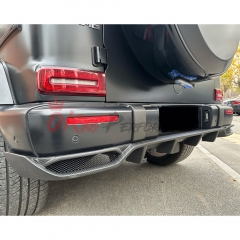 TopCar Style Dry Carbon Fiber Rear Diffuser For Mercedes Benz G Class W464 AMG G63 2018-2020