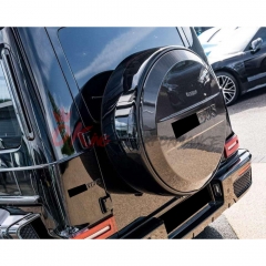 BraBx Style Dry Carbon Fiber Wheel Spare Tire Cover For Mercedes Benz G Class W464 G500 AMG G63 2018-2020