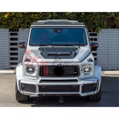 Brabx Style Dry Carbon Fiber Front Roof Light Bar Spoiler For Mercedes Benz G-Class W463 2005-2018