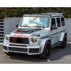 Brabx Style Dry Carbon Fiber Front Roof Light Bar Spoiler For Mercedes Benz G-Class W463 2005-2018