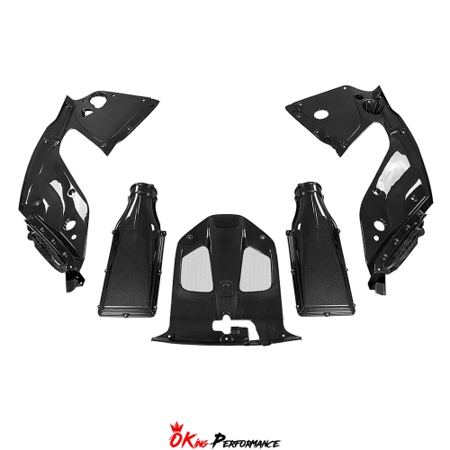 OEM Style Dry Carbon Fiber Engine Bay Compartment Cover For Ferrari 812 Superfast GTS 2017-2023