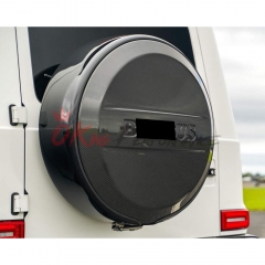 Brabx Style Dry Carbon Fiber Whell Spare Tire Cover For Mercedes Benz G-Class W463 2005-2018