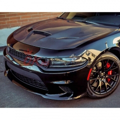 SRT Hellcat Style Carbon Fiber Hood For Dodge Charger 2015-2023