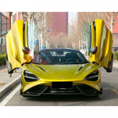 765LT Style Dry Carbon Fiber With Portion Primer Front Bumper For Mclaren 720S 2017-2023