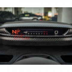 Dry Carbon Fiber Interiors Kits Instrument Panel Dashboard Cover For Mclaren 720s 2017-2023