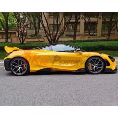 765LT Style Dry Carbon Fiber With Portion Primer Side Skirt For Mclaren 720S 2017-2023