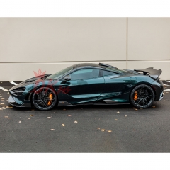 765LT Style Dry Carbon Fiber With Portion Primer Side Skirt For Mclaren 720S 2017-2023
