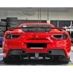Novitec Style Dry Carbon Fiber Rear Diffuser For Ferrari 488 GTB Spider 2015-2018