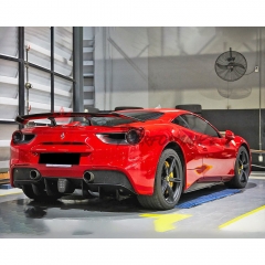 Novitec Style Dry Carbon Fiber Rear Diffuser For Ferrari 488 GTB Spider 2015-2018
