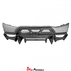 Vorsteiner Style Forged Dry Carbon Fiber with Portion Primer Rear Bumper For Lamborghini Huracan LP580 & LP610 2014-2019