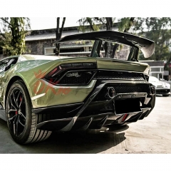 Performance Style Dry Carbon Fiber With Portion Primer Rear Bumper For Lamborghini Huracan LP580 LP610 2014-2019