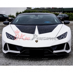 1016 Style Dry Carbon Fiber Hood For Lamborghini Huracan LP610 & LP580 & EVO & Tecnica 2014-2025