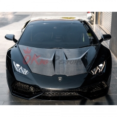 1016 Style Dry Carbon Fiber Hood For Lamborghini Huracan LP610 & LP580 & EVO & Tecnica 2014-2025