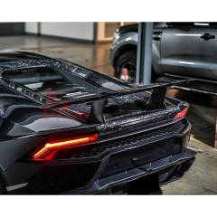 Performante Style Dry Carbon Fiber Rear Spoiler Wing With Trunk Lid For Lamborghini Huracan LP610 & LP580 & EVO & Tecnica 2014-2025