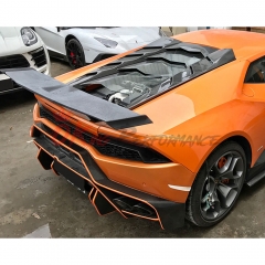 Oking Style Dry Carbon Fiber Rear Spoiler Wing For Lamborghini Huracan LP610 & LP580 2014-2019