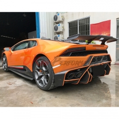 Oking Style Dry Carbon Fiber Rear Spoiler Wing For Lamborghini Huracan LP610 & LP580 2014-2019