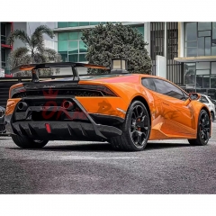 Performance Style Dry Carbon Fiber With Portion Primer Rear Bumper For Lamborghini Huracan LP580 LP610 2014-2019