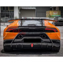Performante Style Dry Carbon Fiber Rear Spoiler Wing With Trunk Lid For Lamborghini Huracan LP610 & LP580 & EVO & Tecnica 2014-2025