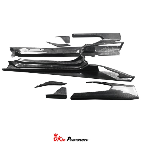 Mansory Style Carbon Fiber Side Skirt For Lamborghini Huracan LP610 & LP580 2014-2019