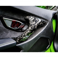 Forged Dry Carbon Fiber Interiors Kits Door Handle Caps (Replacement) For Lamborghini Huracan LP610 & LP580 & EVO & Tecnica 2014-2025