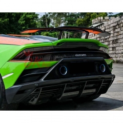 Novitec Style Dry Forged Carbon Fiber Rear Spoiler Wing For Lamborghini Huracan EVO & EVO RWD 2019-2025