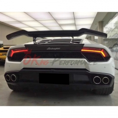 1016 Style Carbon Fiber Rear Spoiler GT Wing For Lamborghini Huracan LP610 & LP580 & EVO & Tecnica 2014-2025