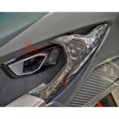 Forged Dry Carbon Fiber Interiors Kits Door Handle Caps (Replacement) For Lamborghini Huracan LP610 & LP580 & EVO & Tecnica 2014-2025