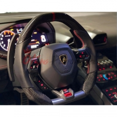Custom Made Carbon Fiber Steering Wheel For Lamborghini Huracan LP610 & LP580 & EVO 2014-2025