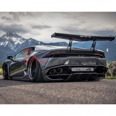 LB Style Carbon Fiber Rear Diffuser Extension For Lamborghini Huracan LP610 2014-2019