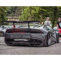 LB Style Carbon Fiber Rear Diffuser Extension For Lamborghini Huracan LP610 2014-2019