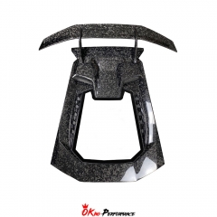 Performante Style Forged Dry Carbon Fiber Rear Engine Hood & Spoiler Wing Set For Lamborghini Huracan LP610 & LP580 & EVO & STO & Tecnica 2014-2025