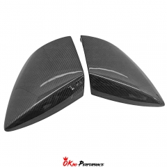 Novitec Style Dry Carbon Fiber Mirror Caps Cover For Lamborghini Huracan LP580 & LP610 & Performante & EVO & STO & Tecnica 2014-2025