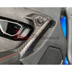 Dry Carbon Fiber Interiors Kits Door Handle Cover (add on) For Lamborghini Huracan LP610 & LP580 & EVO 2014-2025